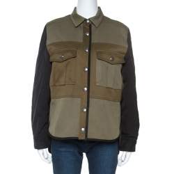 Zadig and Voltaire Green Cotton Timber Patch Jacket M