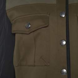 Pre Owned Zadig and Voltaire Green Cotton Timber Patch Jacket M