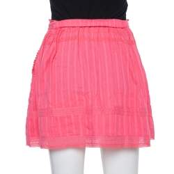 Zadig and Voltaire Pink Cotton Joxini Skirt S