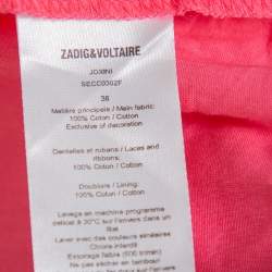 Zadig and Voltaire Pink Cotton Joxini Skirt S