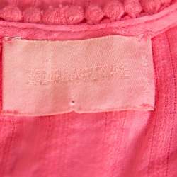 Pre Owned Zadig and Voltaire Pink Cotton Sleeveless Tank Top S