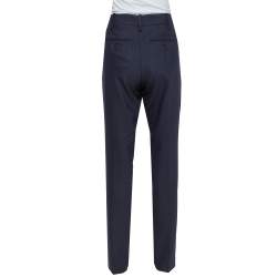 Zadig & Voltaire Navy Blue Cady Pruna Strass Trousers M