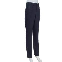 Zadig & Voltaire Navy Blue Cady Pruna Strass Trousers M