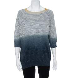 Zadig & Voltaire Ombre Lurex Rib Knit Just Sweater L