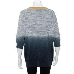Zadig & Voltaire Ombre Lurex Rib Knit Just Sweater L