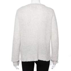 Pre Owned Zadig and Voltaire Grey Cashmere Delly Bis Sweater L
