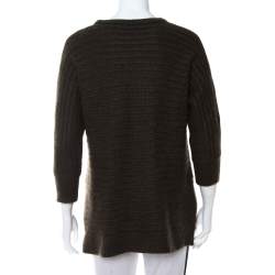 Zadig & Voltaire Dark Green Cashmere Athina Deluxe Sweater (One Size)