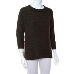 Zadig & Voltaire Dark Green Cashmere Athina Deluxe Sweater (One Size)
