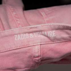Zadig and Voltaire Pink Denim Shorts M