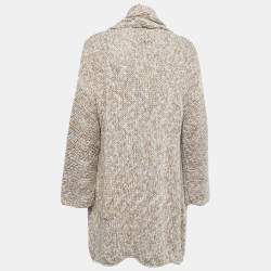 Zadig & Voltaire Multicolor Cotton Knit Open Front Long Cardigan M/L