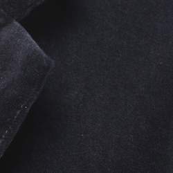 Zadig and Voltaire Navy Blue Velvet Open Front Blazer S