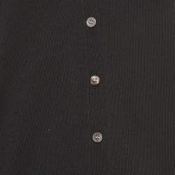 Zadig & Voltaire Black Star Patterned Tencel Knit Cardigan L