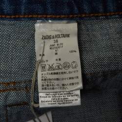 Zadig & Voltaire Blue Denim Juny Bleu Mini Skirt M