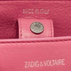 Zadig & Voltaire Pink Leather XS Candide Tote