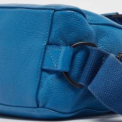 Zadig & Voltaire Blue Studded Leather Flap Crossbody Bag