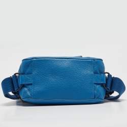 Zadig & Voltaire Blue Studded Leather Flap Crossbody Bag