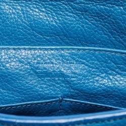 Zadig & Voltaire Blue Studded Leather Flap Crossbody Bag