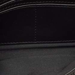 Pre Owned Zadig & Voltaire Le City Black Printed Fabric and Leather Wallet On Chain