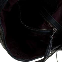 Zadig & Voltaire Blue Leather Baguette Hippy Lave Hobo 