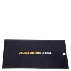 Pre Owned Zadig and Voltaire Blue/Green Leather Large Candide Tote