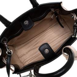 Pre Owned Zadig and Voltaire Beige/Black Leather XS Candide Tote