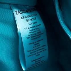 Zadig and Voltaire Blue Leather XS Candide Tote