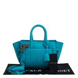 Zadig and Voltaire Blue Leather XS Candide Tote