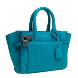 Zadig and Voltaire Blue Leather XS Candide Tote