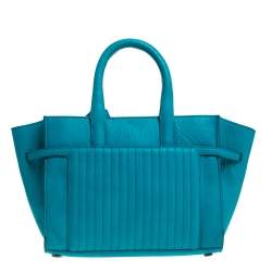 Zadig and Voltaire Blue Leather XS Candide Tote