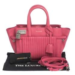 Zadig and Voltaire Pink Leather XS Candide Tote