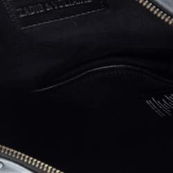 Pre Owned Zadig & Voltaire Black Leather Rock Foldover Crossbody Bag