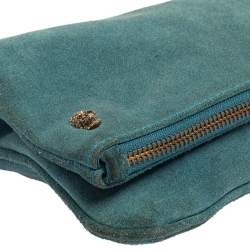Zadig and Voltaire Blue Suede Clutch