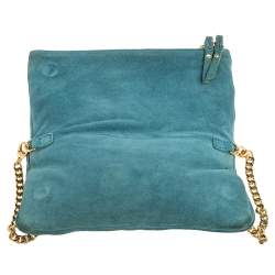 Zadig and Voltaire Blue Suede Clutch