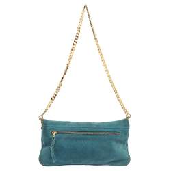 Zadig and Voltaire Blue Suede Clutch