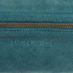 Zadig and Voltaire Blue Suede Clutch