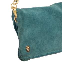 Zadig and Voltaire Blue Suede Clutch