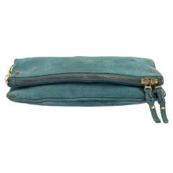 Zadig and Voltaire Blue Suede Clutch