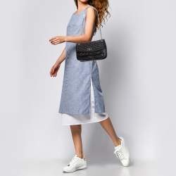 Pre Owned Zadig & Voltaire Black Leather Studded Crossbody Bag