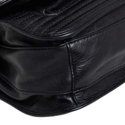 Pre Owned Zadig & Voltaire Black Leather Studded Crossbody Bag