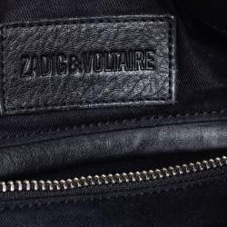 Pre Owned Zadig & Voltaire Black Leather Sunny Satchel