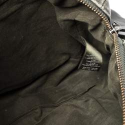 Pre Owned Zadig & Voltaire Dark Green Leather Sunny Boston Bag