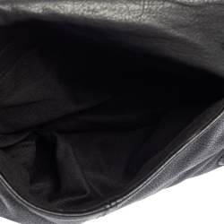 Pre Owned Zadig and Voltaire Black Leather Skeleton And Guitar Crossbody Bag