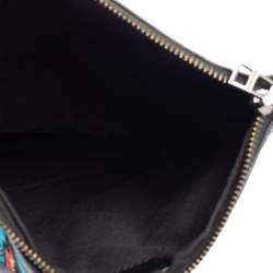 Pre Owned Zadig and Voltaire Black Leather Skeleton And Guitar Crossbody Bag