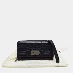 Zadig and Voltaire Black Quilted Leather Continental Wallet