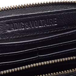 Zadig and Voltaire Black Quilted Leather Continental Wallet