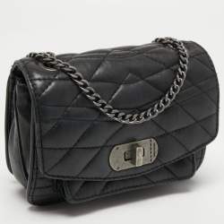 Zadig and Voltaire Black Quilted Leather Skinny Love Crossbody Bag