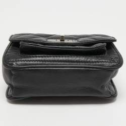 Zadig and Voltaire Black Quilted Leather Skinny Love Crossbody Bag