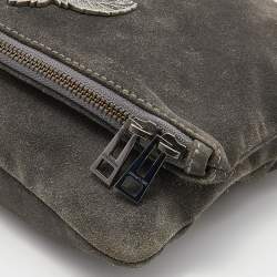 Pre Owned Zadig & Voltaire Grey Suede  Rock Crossbody Bag 