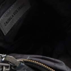 Pre Owned Zadig & Voltaire Grey Suede  Rock Crossbody Bag 