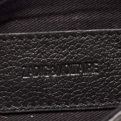 Pre Owned Zadig and Voltaire Black Leather Rock Clutch